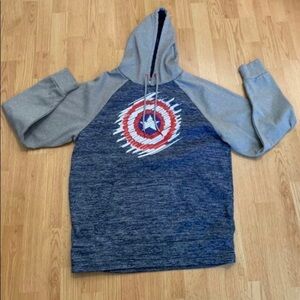 Marvel vintage Hoodie size large boys captain America